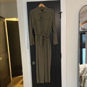Frenzies Olive Green Long Sleeve Jumpsuit